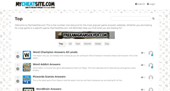 Desktop Screenshot of mycheatsite.com